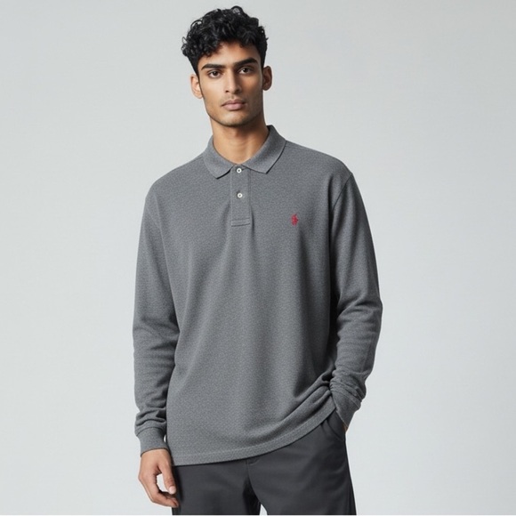 Polo Ralph Lauren Other - Men’s Polo Ralph Lauren long sleeve 100% cotton shirt L very good condition gray